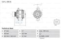 BOSCH Alternátor 0986048740