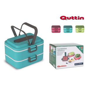 Termobox na jedlo Quttin 8940, dvojdielný 1,5L