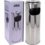 Nerezový popolník s integrovaným odpadovým košom Asbak, 59cm