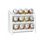 Koreničky v drevenom stojane s korením strieborné 12 kusová sada