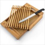 Bambusová doska na krájanie s priehradkou na nôž, RD5328