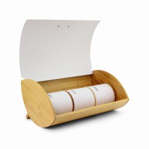 Chlebník Promis GUIDO PCHZ-3W, biela + 3 dózy