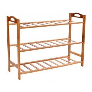 Bambusový botník trojúrovňový