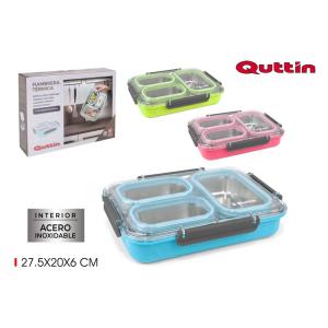 Termobox na jedlo Quttin 2182, trojdielný
