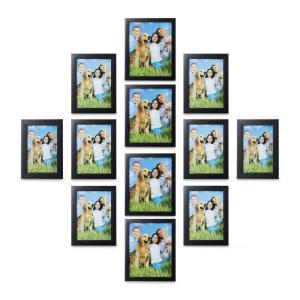 Sada 12 obrázkových rámov RD0660, čierna