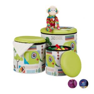 Sada 3 ks detských taburetiek RD2555, zvieratká
