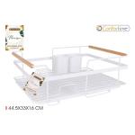 Odkvapkávač na riad Confortime Maison 2381, biely