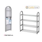 Kovový botník 4 poschodia Confortime 3980, 58 cm