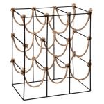 Kovový stojan na víno Five 9168, čierny