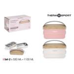 Termobox na jedlo 2426, dvojdielny 1100 ml