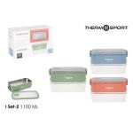 Termobox na jedlo 2491, dvojdielny 1100 ml