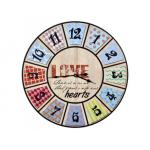 Nástenné hodiny Sentier 60 cm, farebné