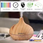 Aroma difuzér - zvlhčovač vzduchu svetlohnedý 0231, 300ml