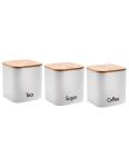 Sada 3 dóz s bambusovými viečkami Kinghoff KH1026
