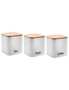 Sada 3 dóz s bambusovými viečkami Kinghoff KH1026