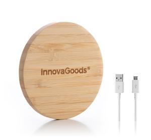 Bambusová bezdrôtová nabíjačka InnovaGoods 3115 pre Android a IOS