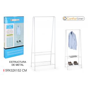 Šatníkový organizér Confortime 2100, biely 152 cm