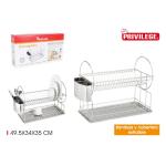 Poschodový odkvapávač na riad Privilege 2337, nerezový