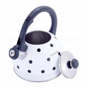 Bodkovaný čajník Kamille KM1070, biely 2 l