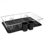 Chromový odkvapkávač na riad Tadar 4571, s plastovou táckou