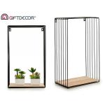 Obdĺžniková kovová polica Giftdecor 0159, 50,5 cm