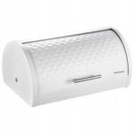 Kovový chlebník Klausberg KB-7511, biely