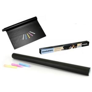 Čierna samolepiaca tabuľa s kriedou Sodanix 1764, 45x200