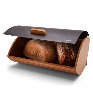 Bambusový chlebník KonigHOFFER Cosmic, čierny