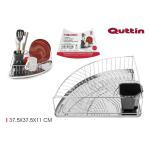 Rohový nerezový odkvapávač na riad Quttin 1880, 38 cm