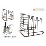 Stojan na nože a dosky na krájanie Confortime 1346, hnedý