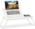 Nastaviteľný stolík na notebook RD1416, biely