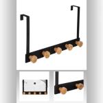 Dverový vešiak 5Five 570A, čierny