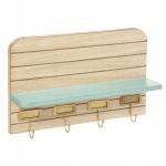 Nástenný drevený vešiak Atmosphera 2089, 48 cm