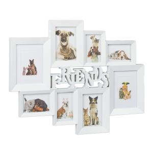 Rám na 8 fotografií koláž Priatelia RD0654 biela