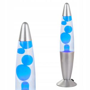 Dizajnová lávová lampa 35 cm, modrá 18157