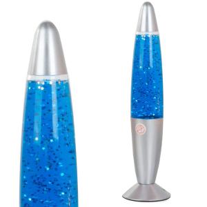 Nočná lampa s trblietavými farebnými svetlami na pozadí, modrá 18158