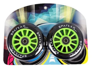 Náhradné kolieska na kolobežky SPARTAN Stunt 100 mm zelené