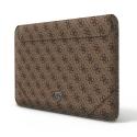 Guess PU 4G Triangle Metal Logo Computer Sleeve 13/14" Brown