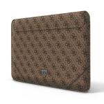 Guess PU 4G Triangle Metal Logo Computer Sleeve 13/14" Brown