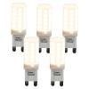 Sada 5 stmievateľných LED žiaroviek G9 3W 280 lm 2700K