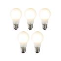 Sada 5 stmievateľných žiaroviek LED E27 A60 7W 806 lm 2700K