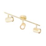 Moderné stropné svietidlo mosadzné 3 -svetelné nastaviteľné - Jeana