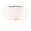 Vidiecka stropná lampa biela 30 cm - bubon
