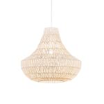 Retro závesná lampa biela 50 cm - Lina Cono 50