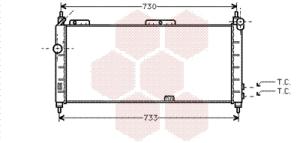 VAN WEZEL Chladič motora 37002203