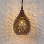 Orientálna závesná lampa medená - Maruf 5