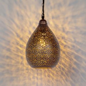 Orientálna závesná lampa medená - Maruf 5