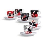 Šálky cappuccino Alica v krajine zázrakov 6ks v bal.