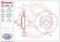 BREMBO Brzdový kotúč 09676610