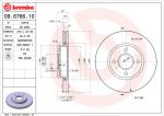 BREMBO Brzdový kotúč 09676610